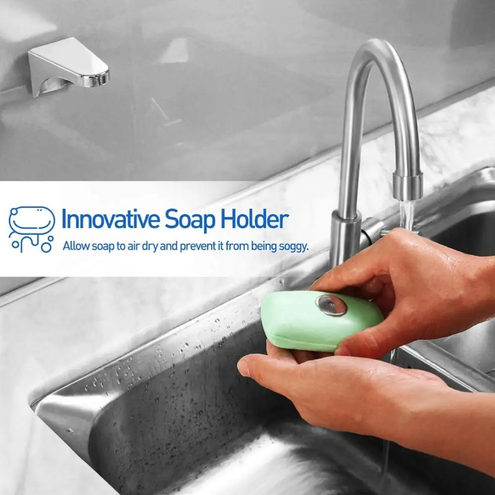
Amazon Hot sale magnetic self adhesive soap hoder 