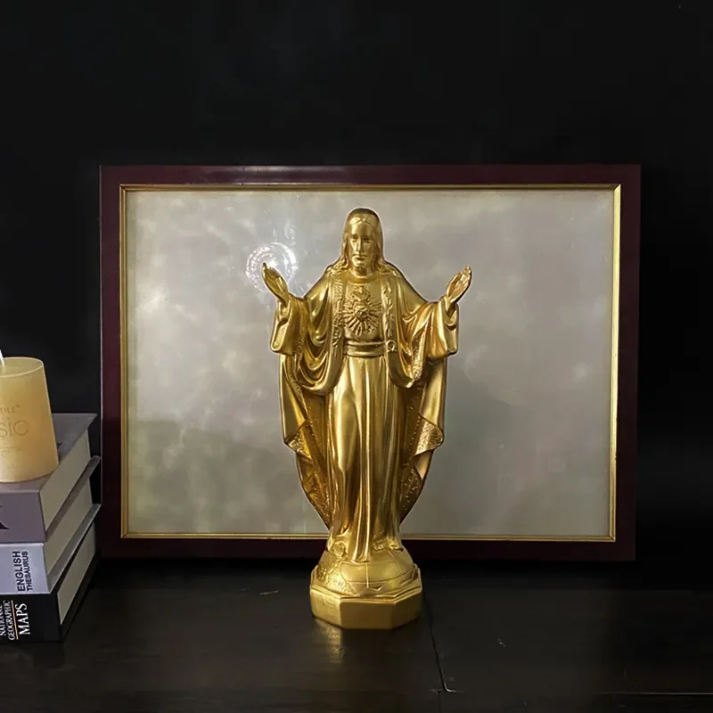 XYC001 OEM Mexico bibles christian virgin mary religious figurine statue items catholic church home decoration resin crafts