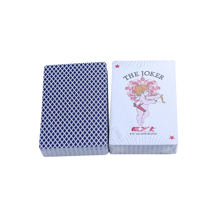 Custom Printing Logo Waterproof Plastic PVC / Paper 777 Poker Playing Cards