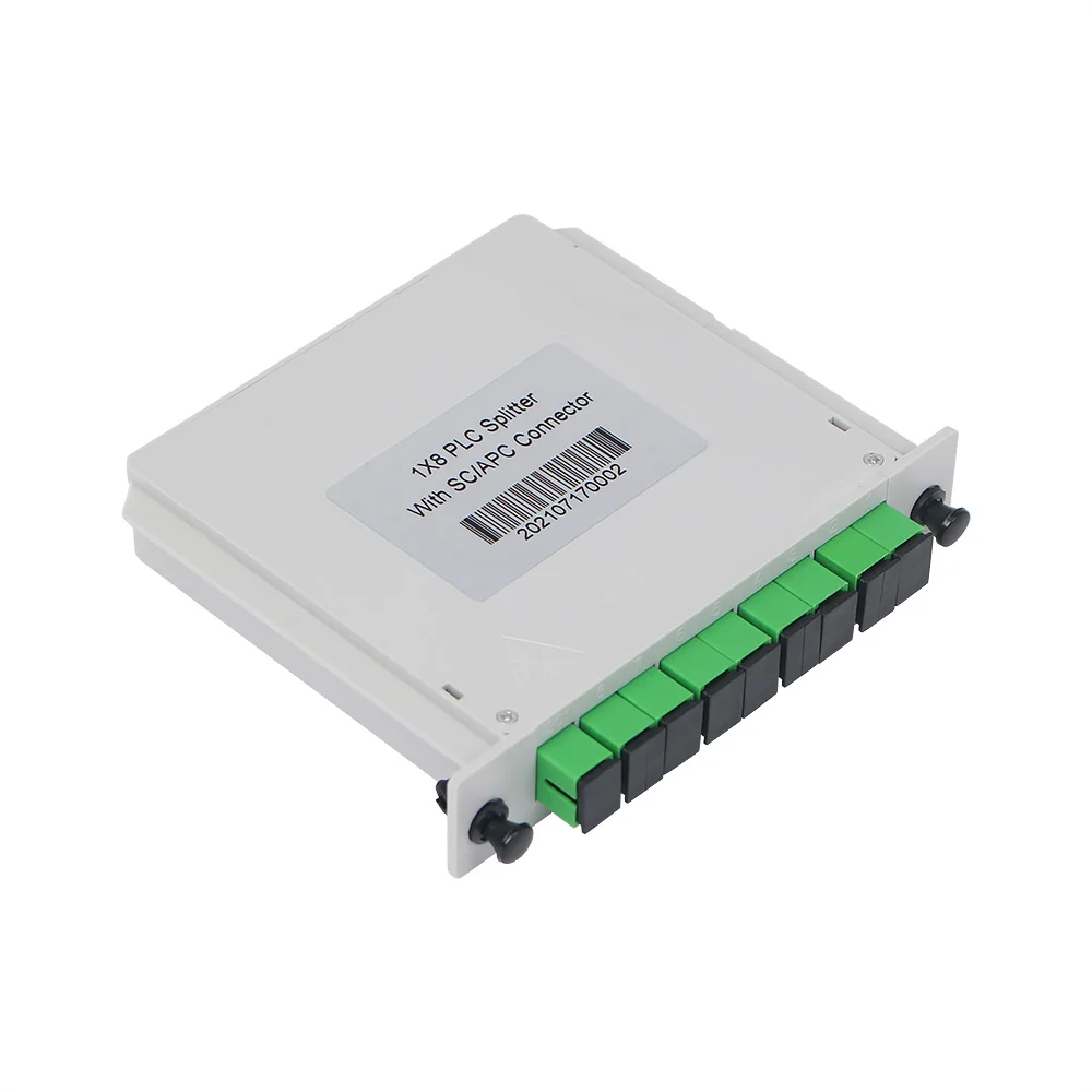 1* 8 LGX Box Type PLC Splitter for FTTx Passive Optical Networks & CWDM & DWDM And Optical Cable TV System With SC/APC Connector