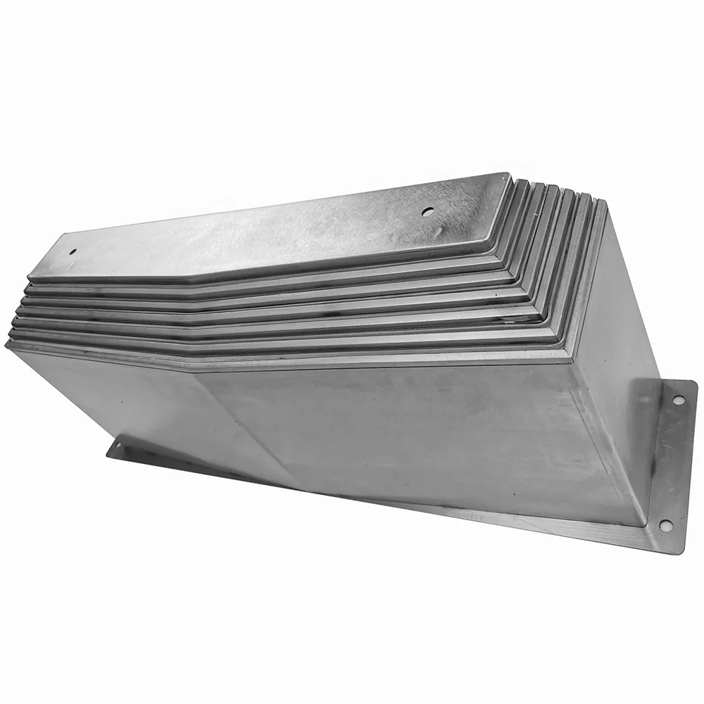 Machine tool durable  steel telescopic way cover