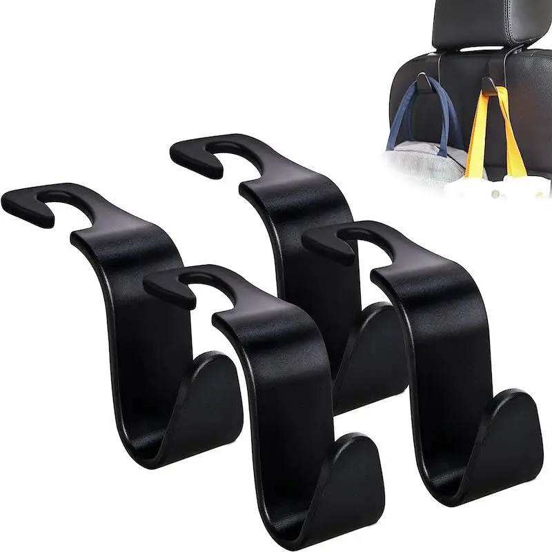 Cross-border car seat rear hook accessories  DIY silicone headrest plastic storage hook