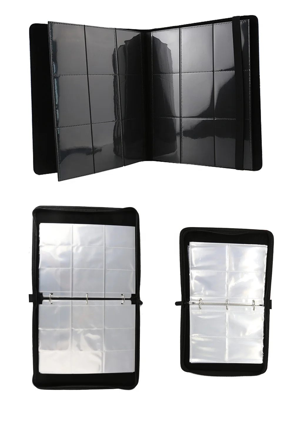 CROWN Best Seller Waterproof PU Leather Trading Card Games Collection Binder with Sleeves