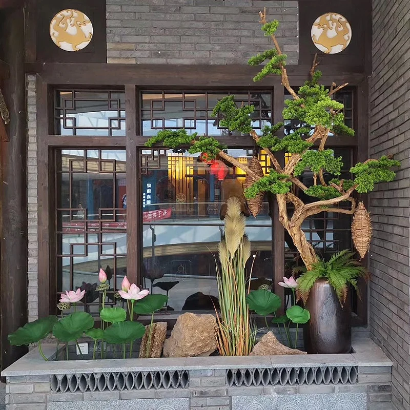 W-139Wholesale large Artificial Pine Needles Garland Pine Pick Party Supplies Simulation welcome pine For Christmas Plants