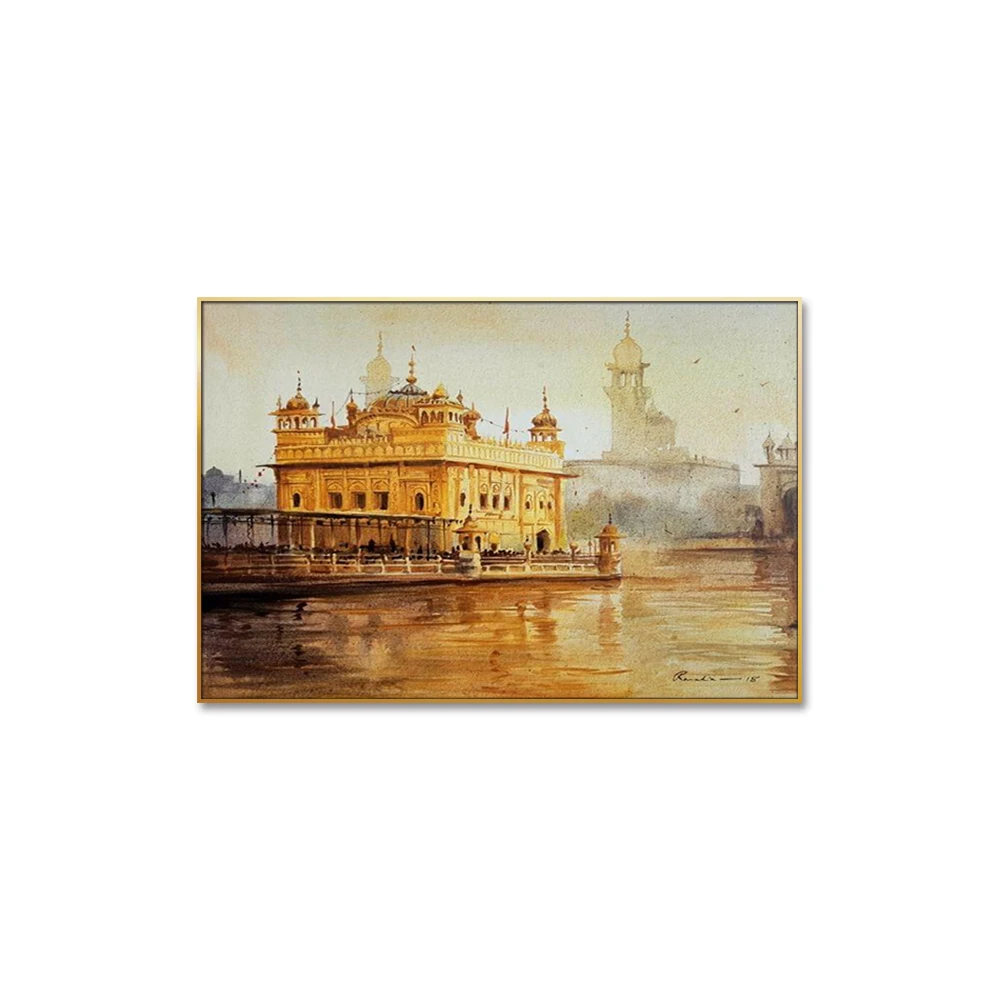 Высококачественные художественные работы Sikh Sikhism Guru Nanak Dev Ji домашний декор живопись