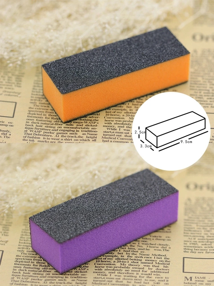 nails salon professional product block 3 sides nail buffer sponge