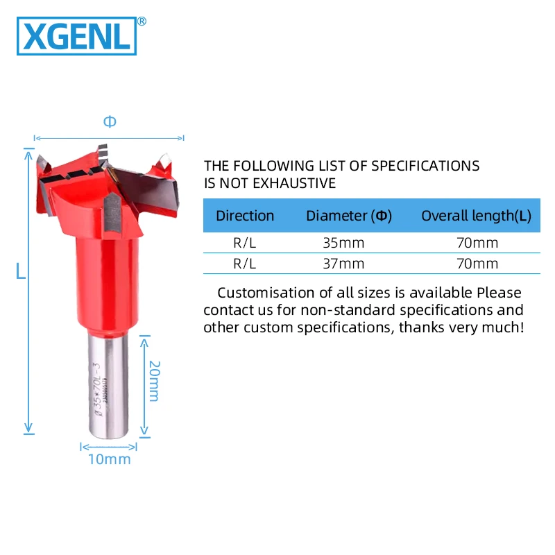 High quality wood drilling tools 6 flute hinge CNC hole machine boring bits for woodworking Hinge Cutter