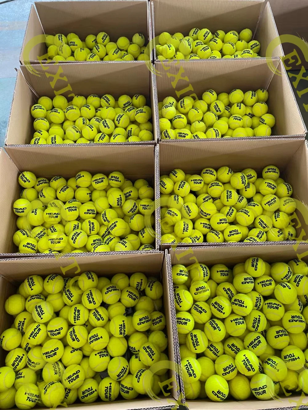 EXITO Customize Logo Yellow Wholesale Large Quantity Cheap Price Standard Pressure Training Padel Tennis Balls