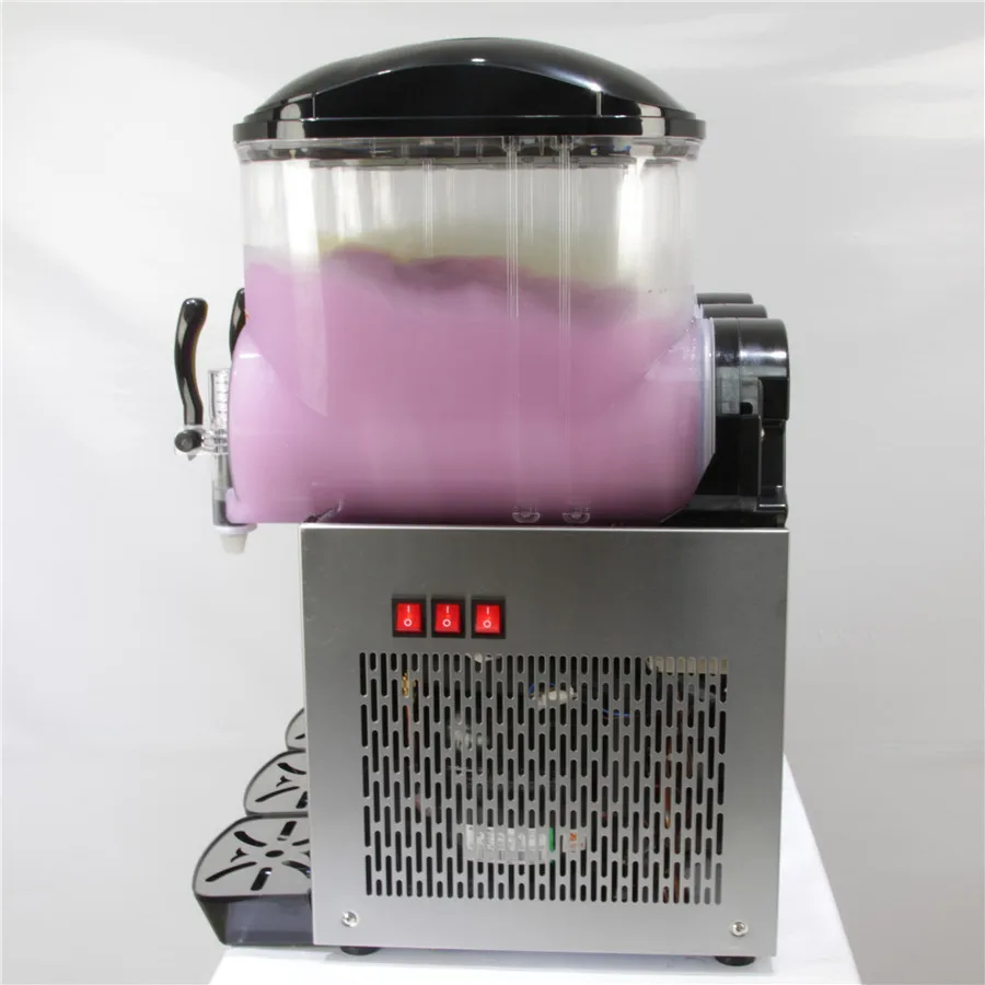 frozen drink commercial cheap  3 tanks italian granita slushy machine  for sale