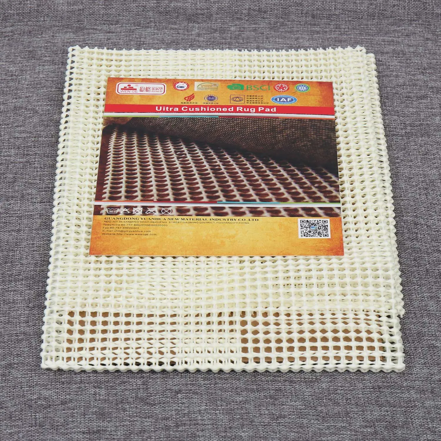 white Mesh Home Anti Skid Mat Non Slip Rug Pad rug gripper Under foam Carpet Underlay
