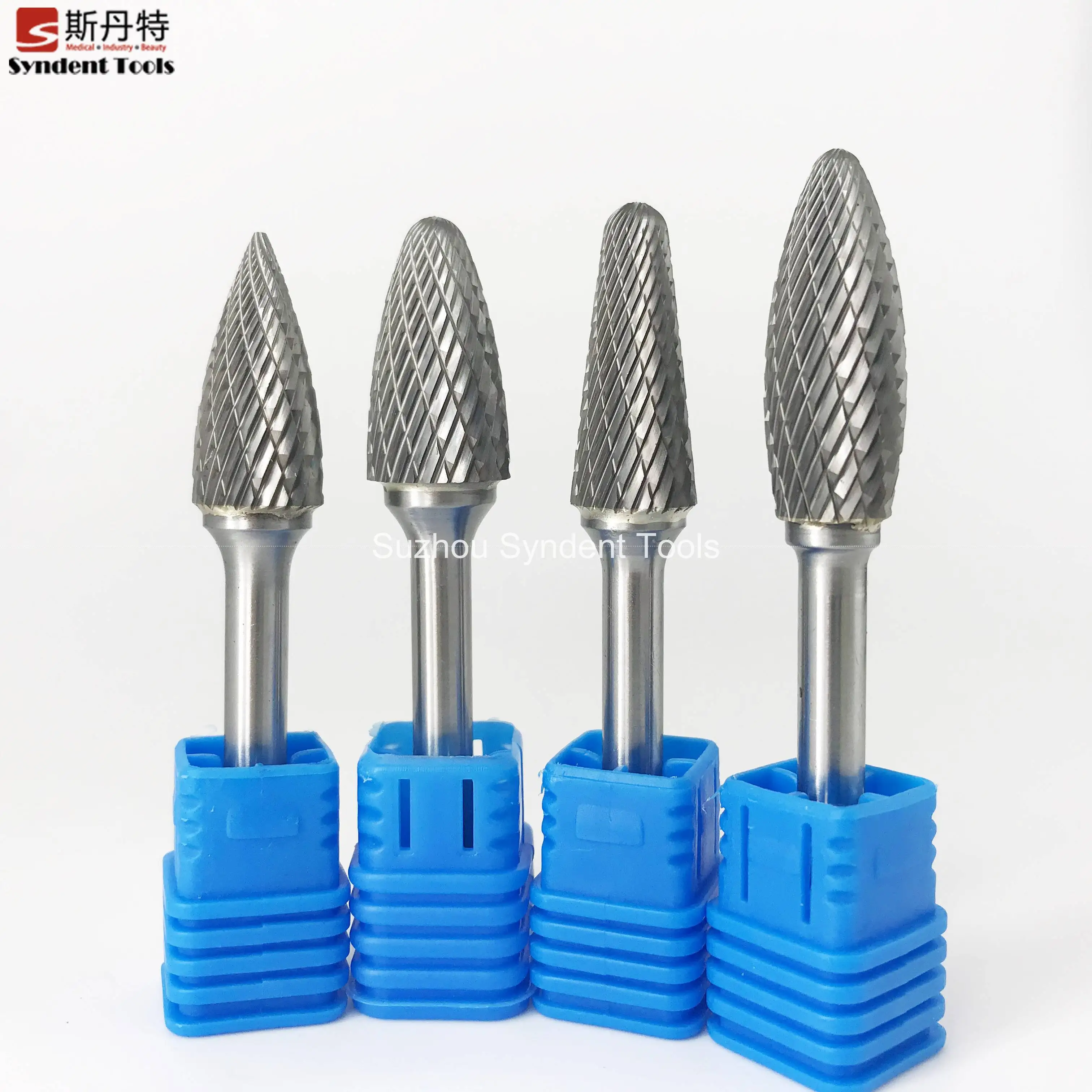 Industry abrasive blue gold coating tungsten carbide burr