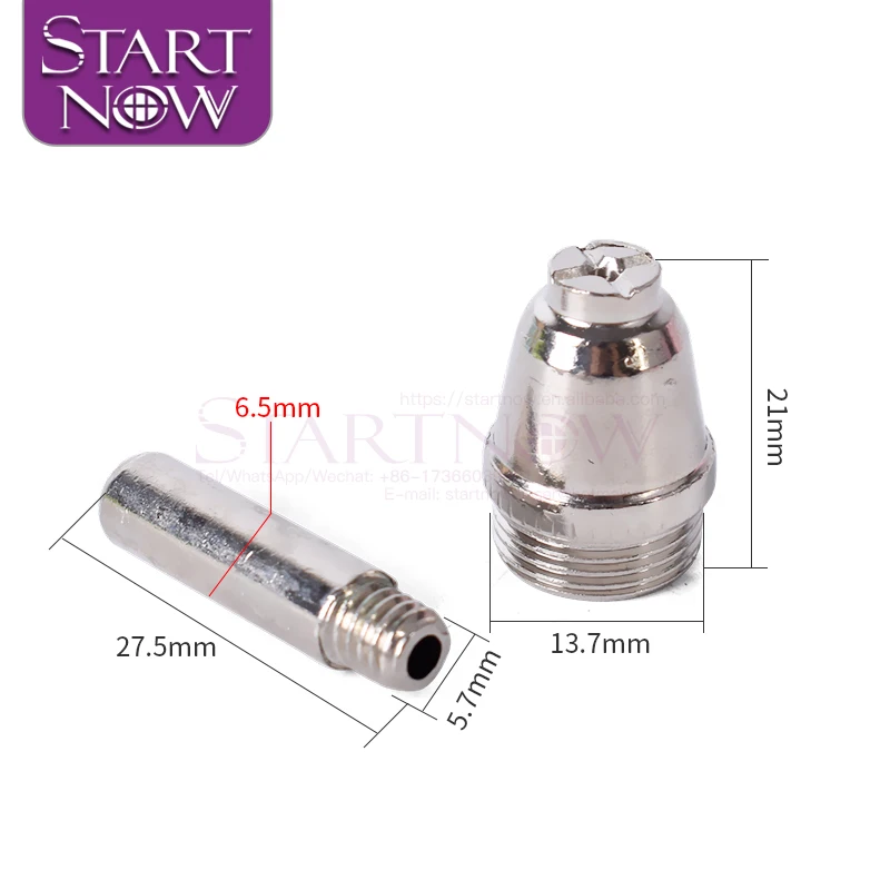 Startnow 20 компл./лот AG60 насадка гафния проволочным электродом SG55 наборы аппараты для плазменной сварки воздуха Сварочная горелка режущие части WSD60