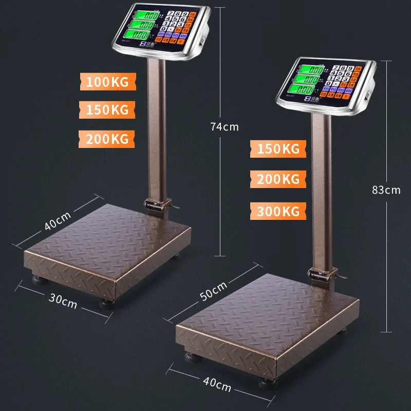 Food Fruit Weighing Scale Digital Platform Scale Factory Pricing Machine 304 Stainless Steel Platform Industrial Scale