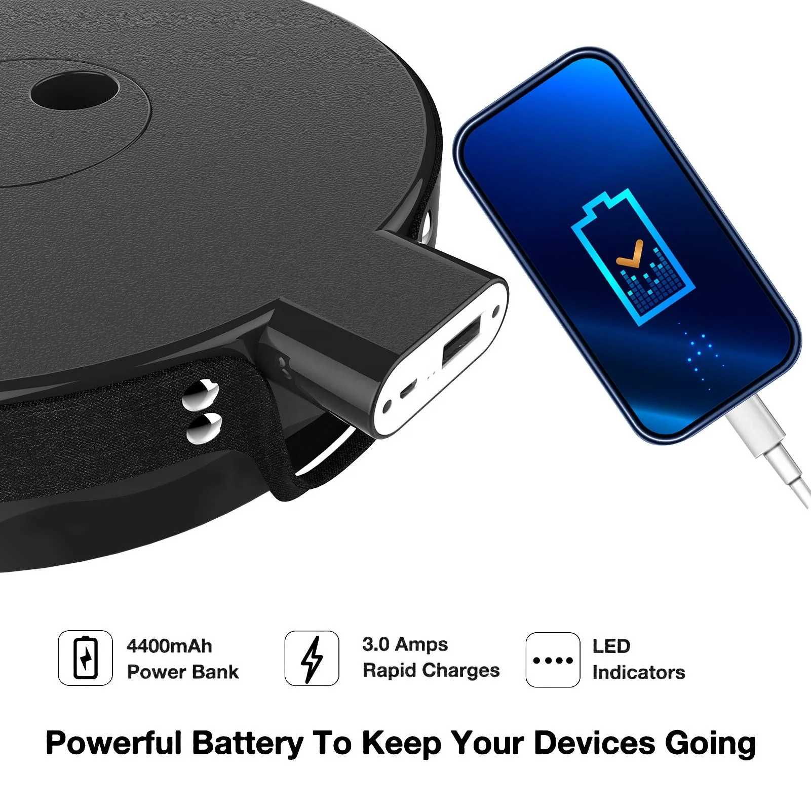 Adjustable portable telescopic stool with USB mobile charger