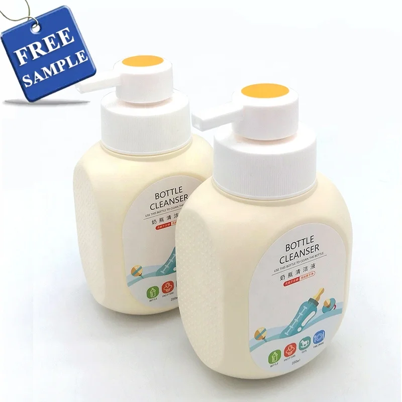 250ml fragrance free Food Grade Baby Feeding Bottle Dish Washing Liquid Soap