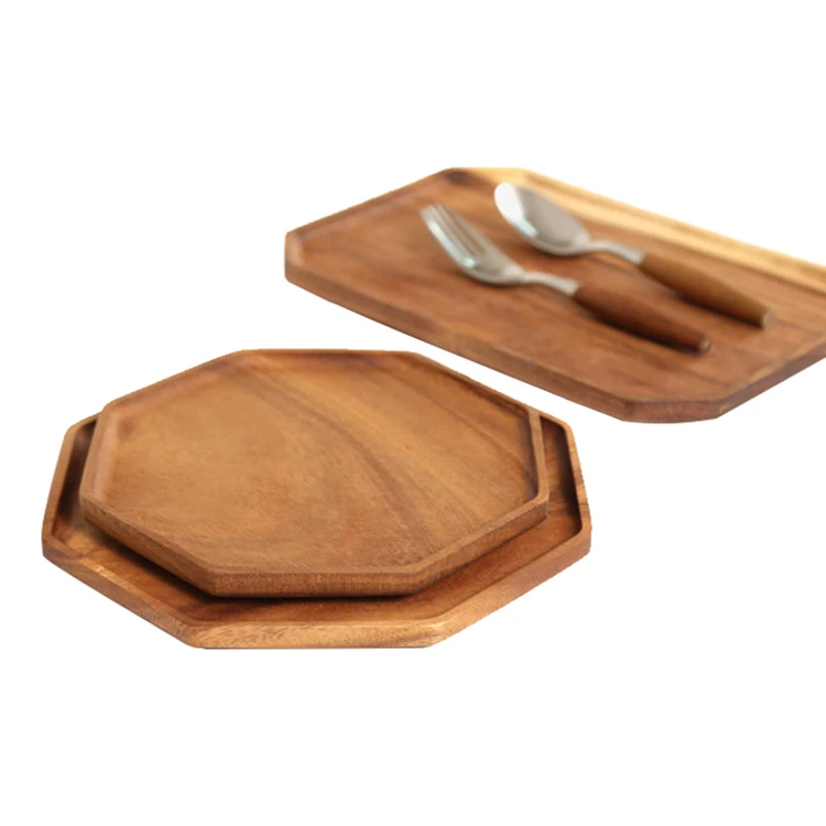 
Coffee Decoration Wooden Fancy Serving Platter Tea Tray 