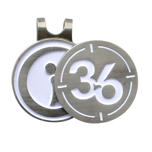 High Quality Custom Three Pieces Magnetic Golf Hat Clip Ball Marker Hat Clips Metal Golf Accessories