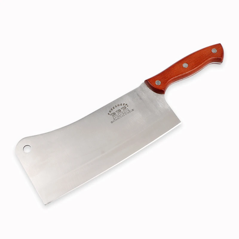 
Q03 full tank 8 inch professional cheap price kitchen utensil kitchen strong butcher knife kitchen 