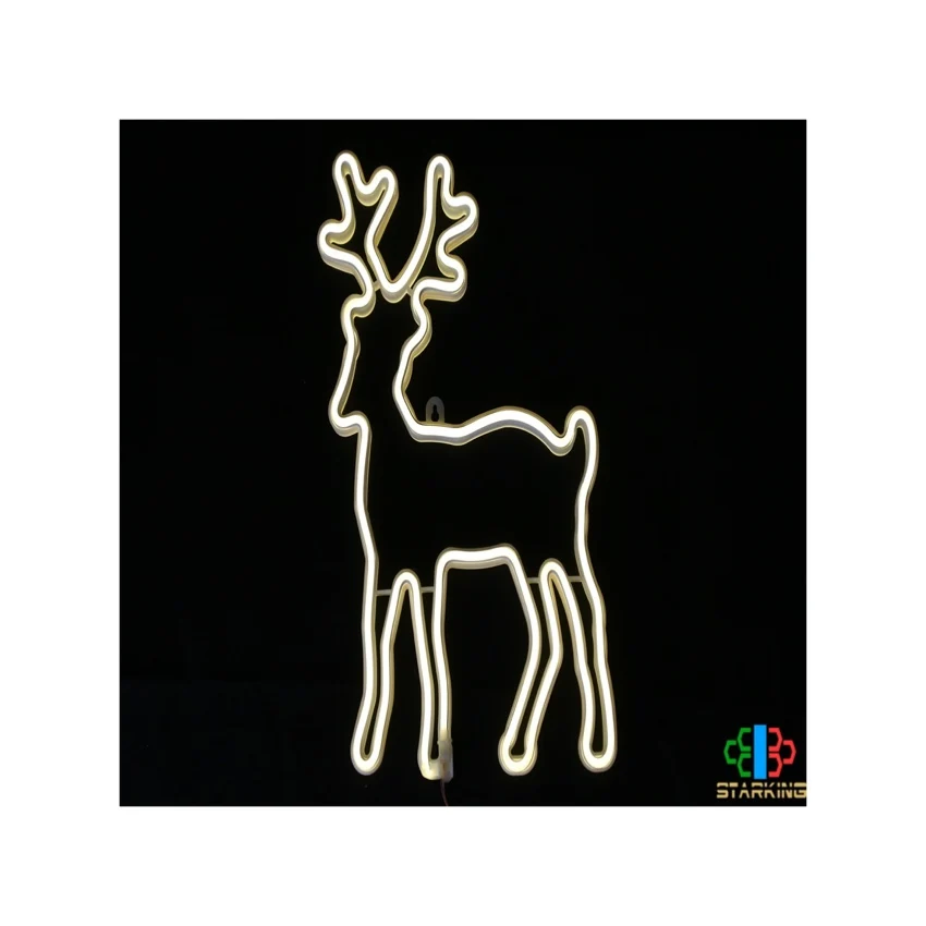 
40cm small deer flexible neon motif light indoor outdoor decoration light 