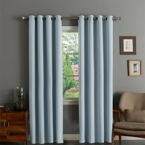 i@home New Style Best-selling Window Decoration Light Curtains Hotel Green Blackout Curtain