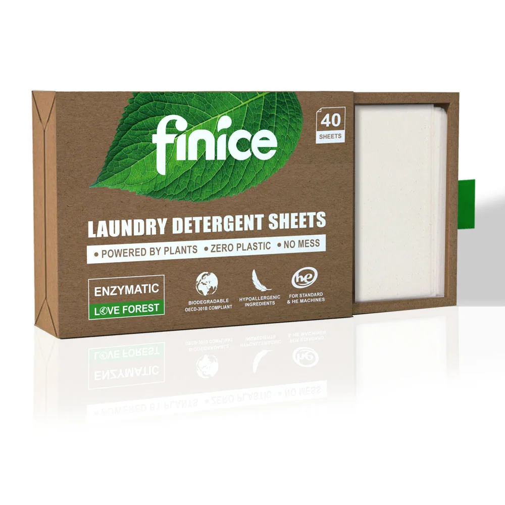 finice Biodegradable Eco Friendly Detergent Soap Laundry Detergent Sheets