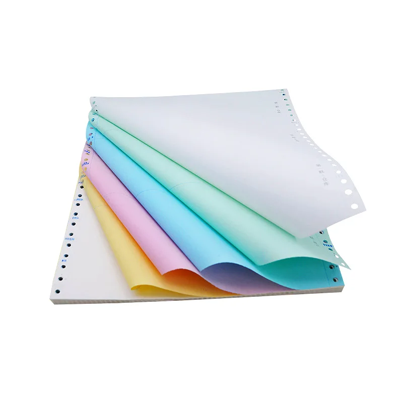 High quality Continuous Paper 1-6 Ply Computer Printing Form customized NCR carbonless paper sheet
