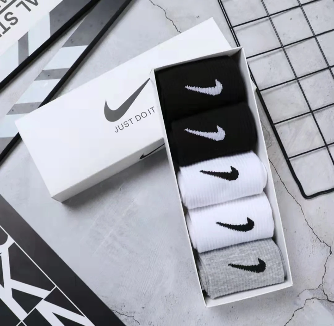Nike Air Jordan Crew Elite Crocsn Socks High quality Unisex Branded Candy Tube Socks Breathable Casual Sports Socks