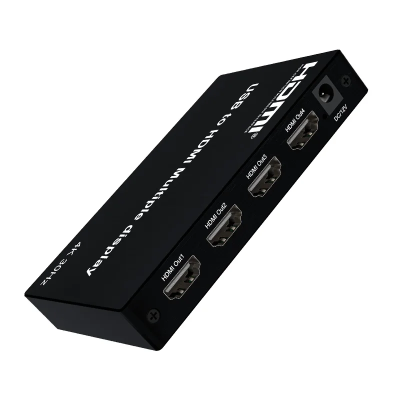 High Quality  USB to HDMI display devices combined with Card Tool V2 software support two modes Splicing  And Dock mode 4K/30Hz