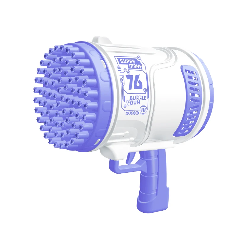 2024 Hot trending product Bazookas Launcher Bubble Machine with Colorful Lights Electric Bubble Machine