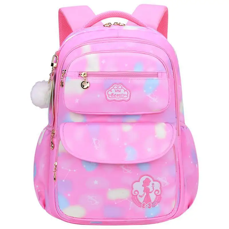 TS New Large Capacity Waterproof Cartoon School Bags for Children Pupils School Bags Kids Backpacks