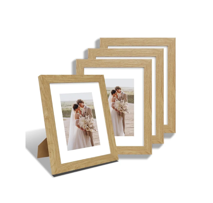 Из настоящего стекла и деревянная рамка из натурального дуба, фото 8 на 10 для стены или стола-дисплей