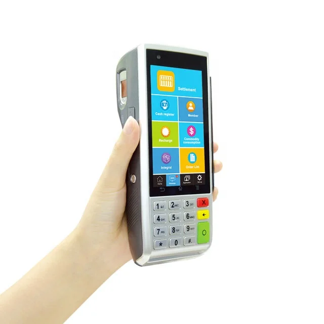 POS-система Justtide S1000, POS-Система Android с сканером отпечатков пальцев и штрих-кодов ISO