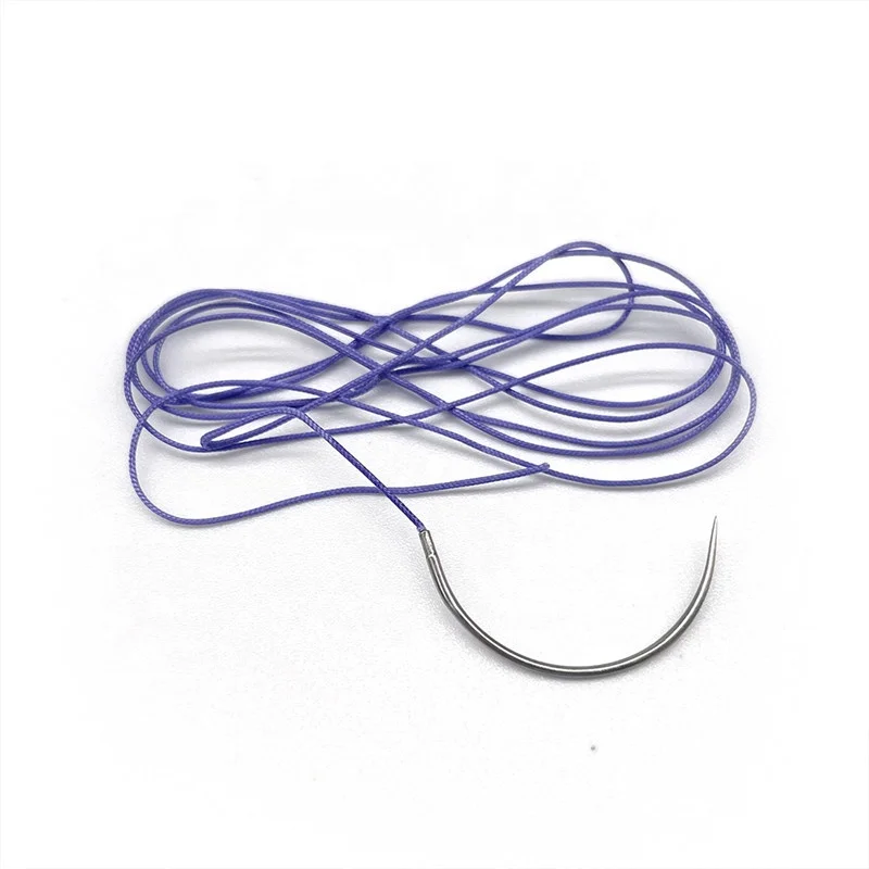 Wholesale Surgical polyglycolic acid suture thread with needle for Vet Skin Enclose