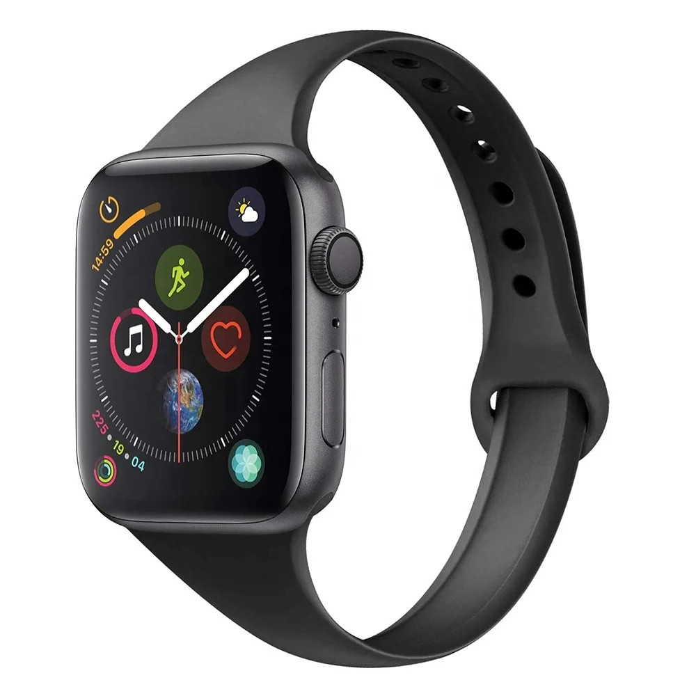 Лидер продаж тонкий спортивный силиконовый резиновый ремешок для Apple