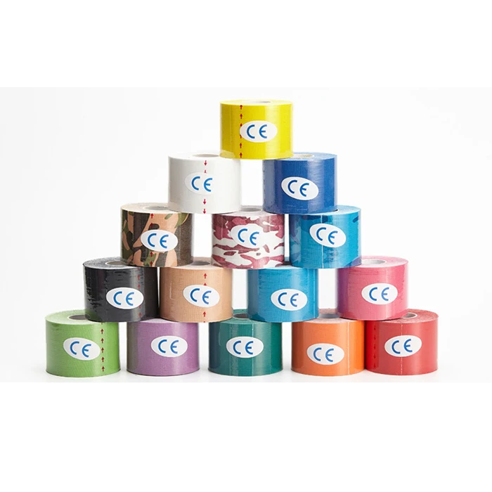 Cotton Sport Muscle Adhesive Elastic Therapeutic Tape For Exercise