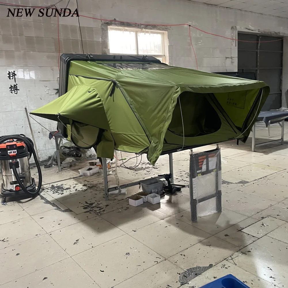 China wholesale family outdoor car camping foldable aluminum hard shell roof top tent for SUV for US market