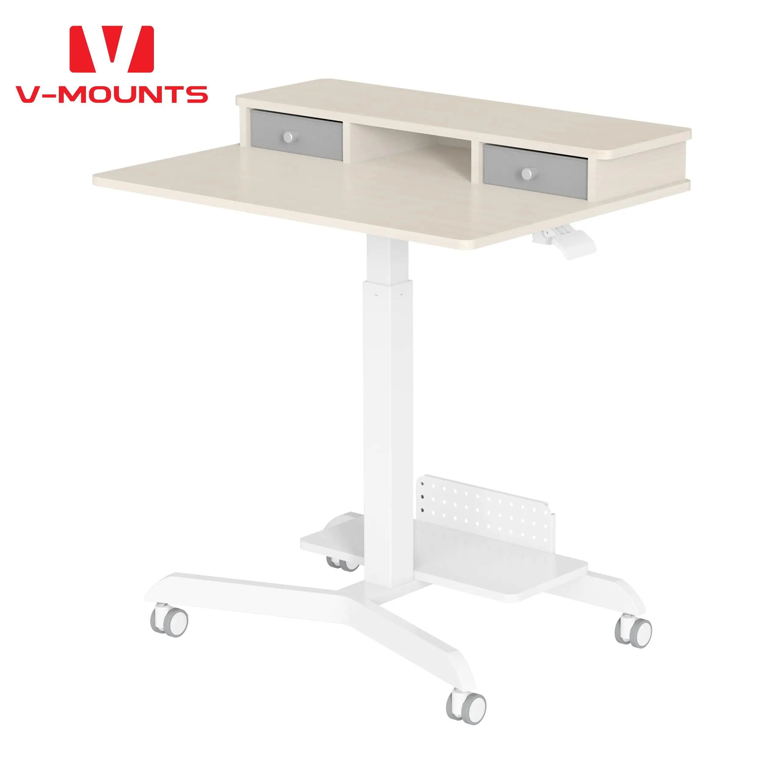 V-mounts Height Adjustable Laptop Desk Table With A drawer With Storage Function On The Desktop VM-FA109