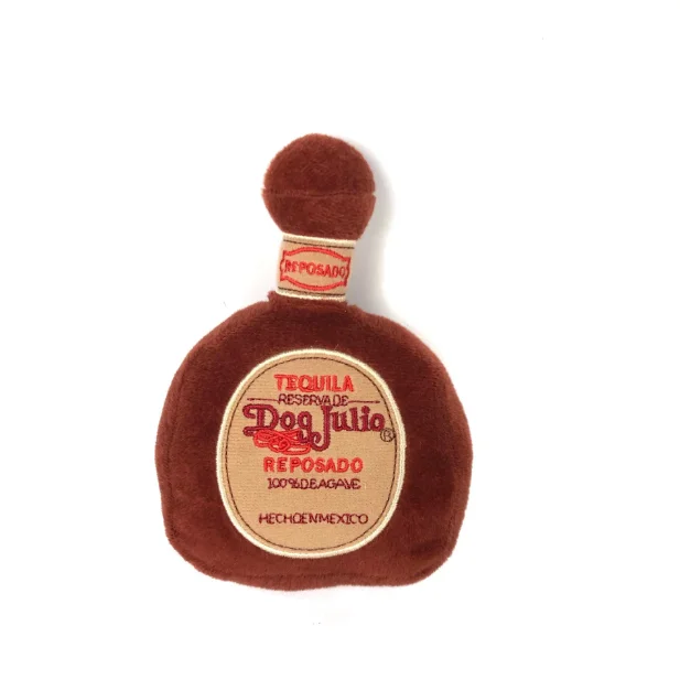 Drop Shipping Luxury Designer Dog Plush Toys Bite Chewing Pink Perfume Shaped Puppy Gift Puppy Squeaky Toy