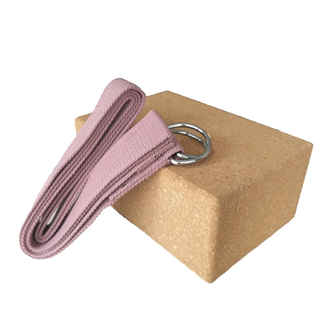 Natural Cork Environmental friendly sustainable Fitness Exercise Eco-friendly High Density Cork Yoga Brick