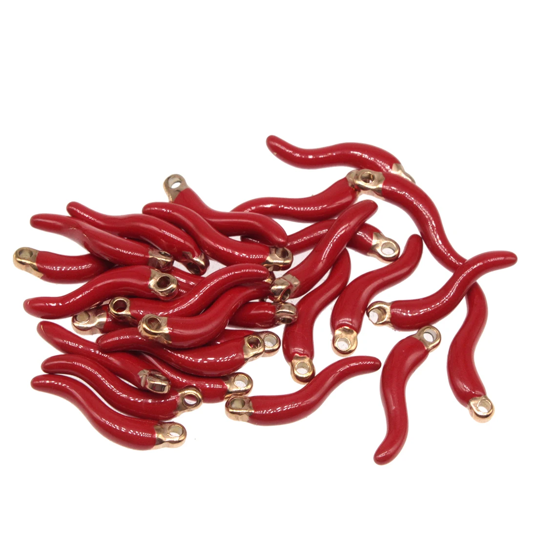 stainless steel red pepper pendants for jewelry making diy little chili pendant charms fashion jewelry
