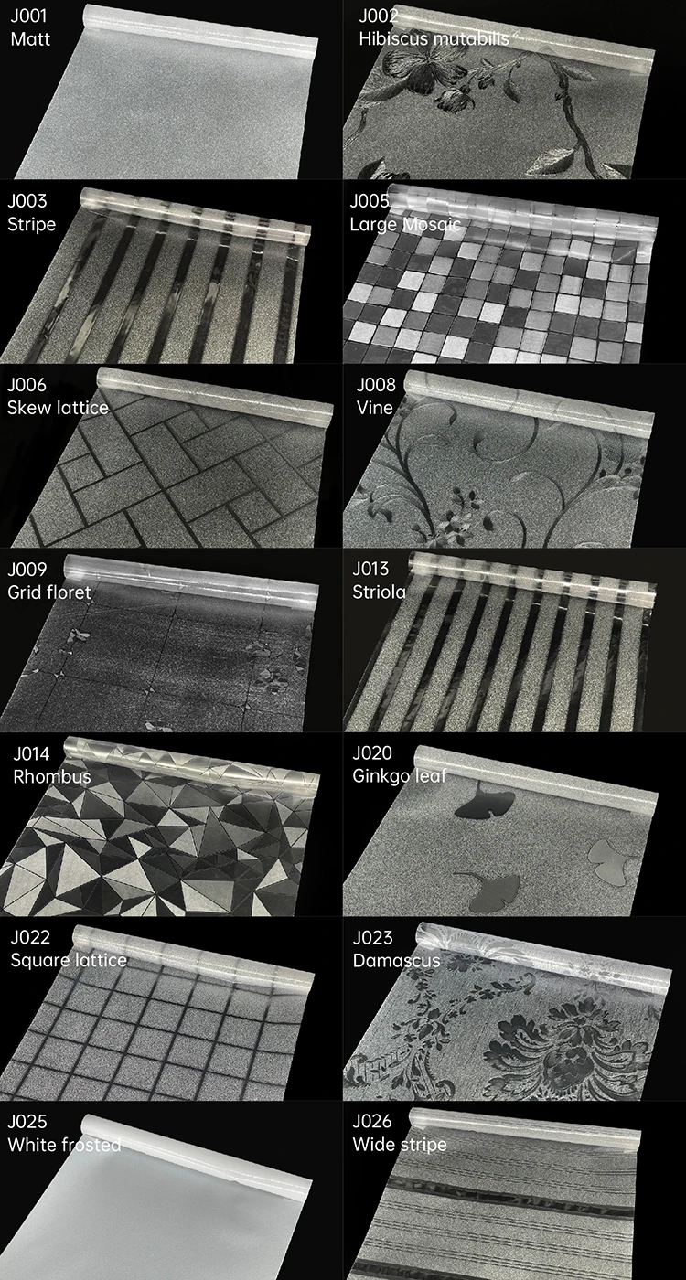 PVC frosted static cling window film thermal insulation UV protection glass film sticker decorative film