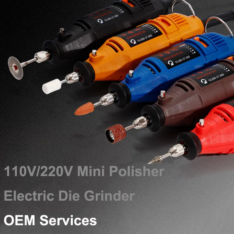 0.5-3.2mm Mini Drill Micro Jade Engraving Polisher Electric Die Grinder Kits Home DIY Wood Cutting&Grinding Rotary Tool Sets