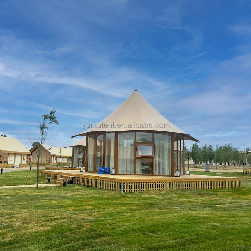 Открытый роскошный стеклянный отель Glamping Safari палатка с ванной комнатой для эко-курортного палаточного домика