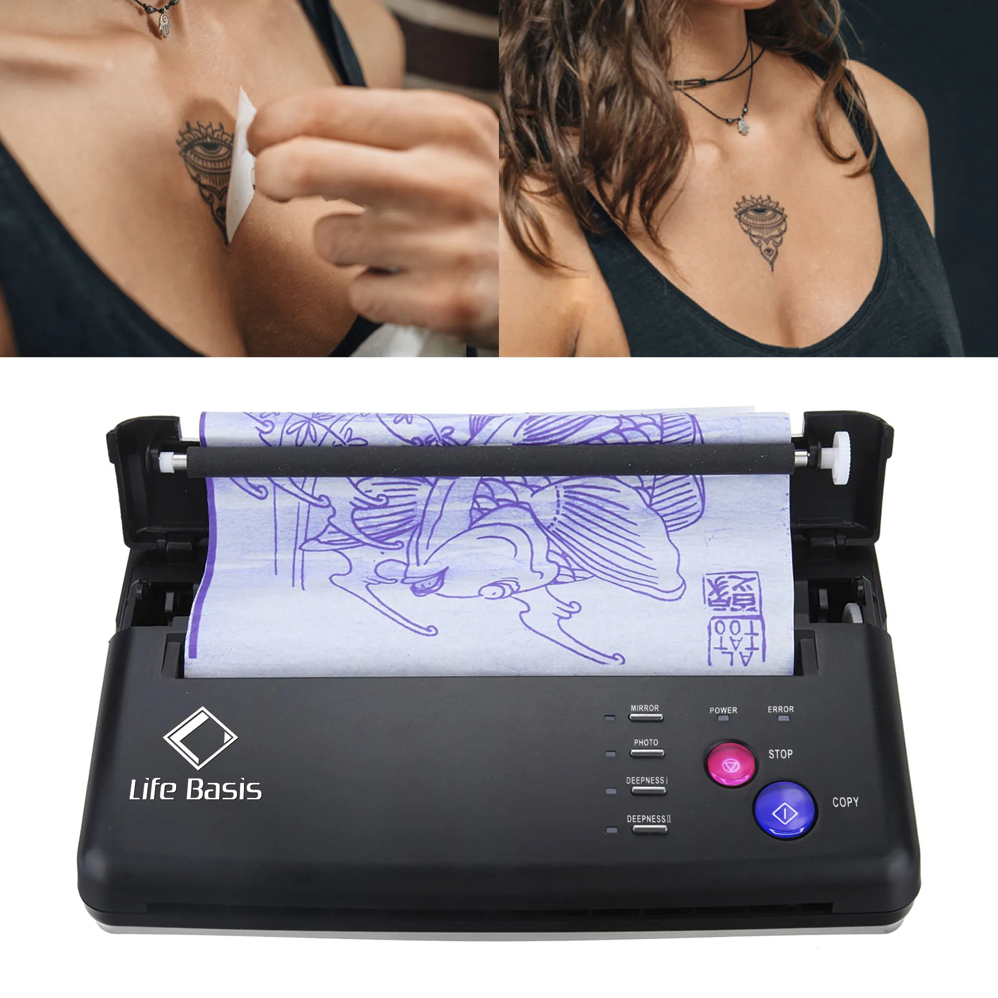 High Quality Thermal Tattoo Stencil Printer, Tattoo Transfer Machine, Temporary Tattoo Printing Machine