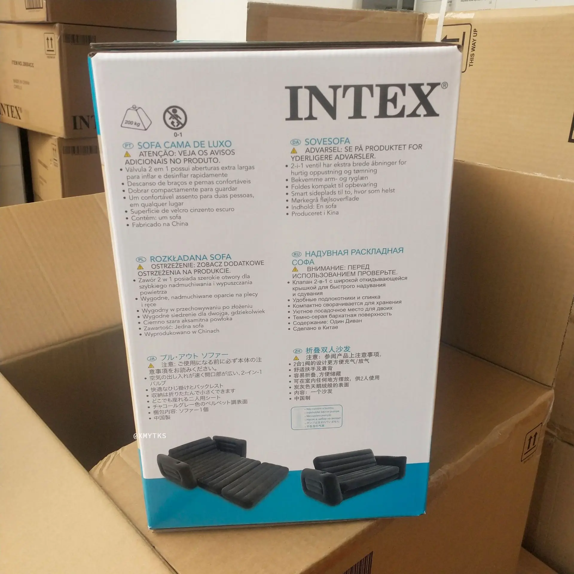 2022 new arrival hot selling outdoor small apartment  living room  foldable Inflatable double bed sofa chair