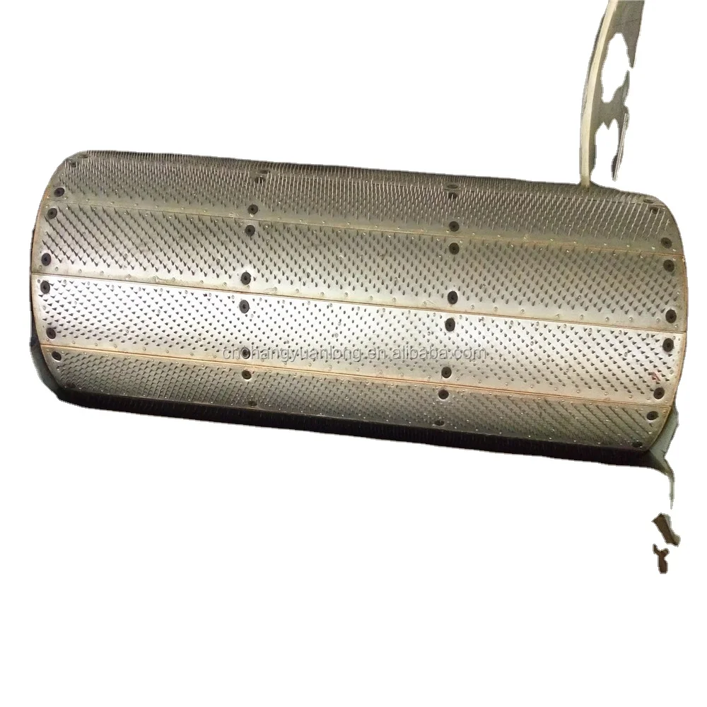 Card fillet or screw-plate for non-woven fabric parts