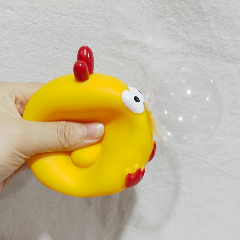 2024 Creative Pop Cute Cartoon Animal Chick Stress Relief Squeeze 3D Silicone Fidget Induction Squeeze Bubble Toy