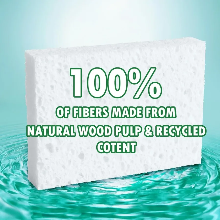 Сжатая целлюлозная губка для чистки кухни