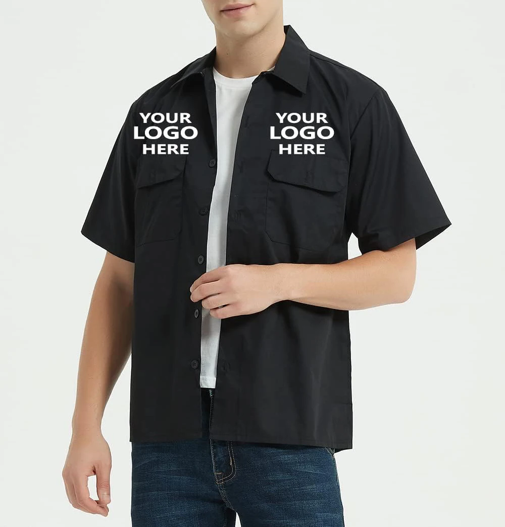 High Quality Tactical Design Security Guard Uniforms Black Set Supplier Summer Outdoor for Men Uniform Manufacturer Black Solid