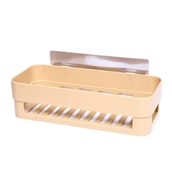 Factory direct sale free punch bathroom rack bathroom kitchen dormitory plastic wall hanging rack wholesale